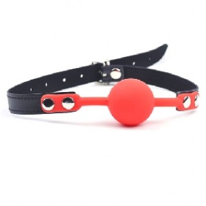 Ball Gag Silicone Red